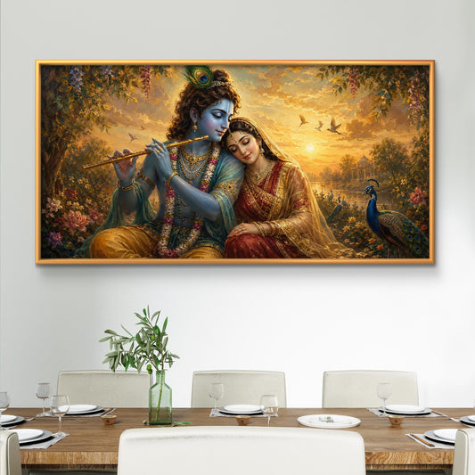 Radha Krishna Premium Canvas Painting - Premium Wall Art | Decor By Neon