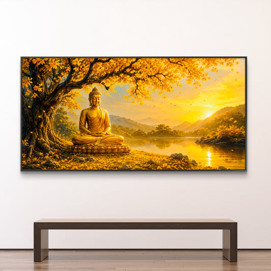 Lord Buddha Premium Canvas Painting - Canvas Wall Art | Decor By Neon