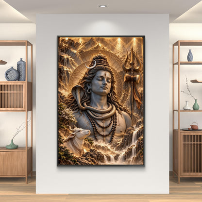 Lord Shiva Premium Canvas Painting
