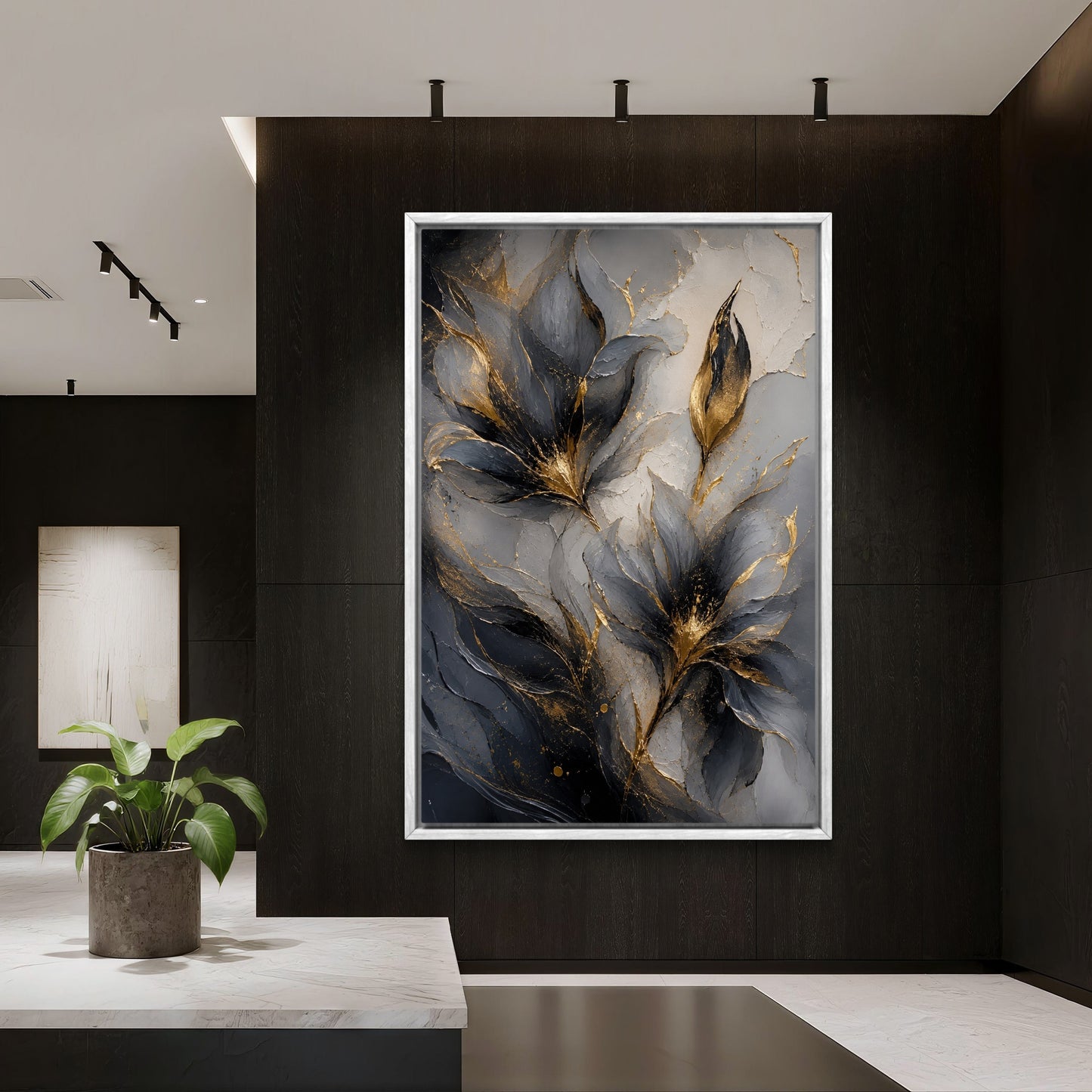 Botanical Luxury Premium Canvas Painting - Buy Online | Decor By Neon