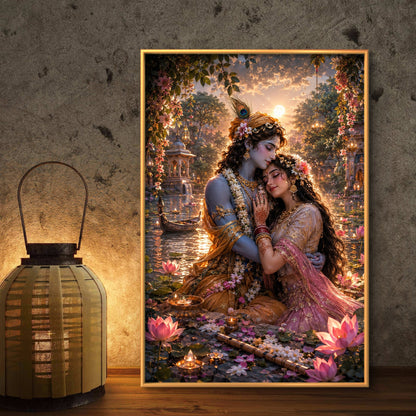 Radha Krishna Premium Canvas Painting