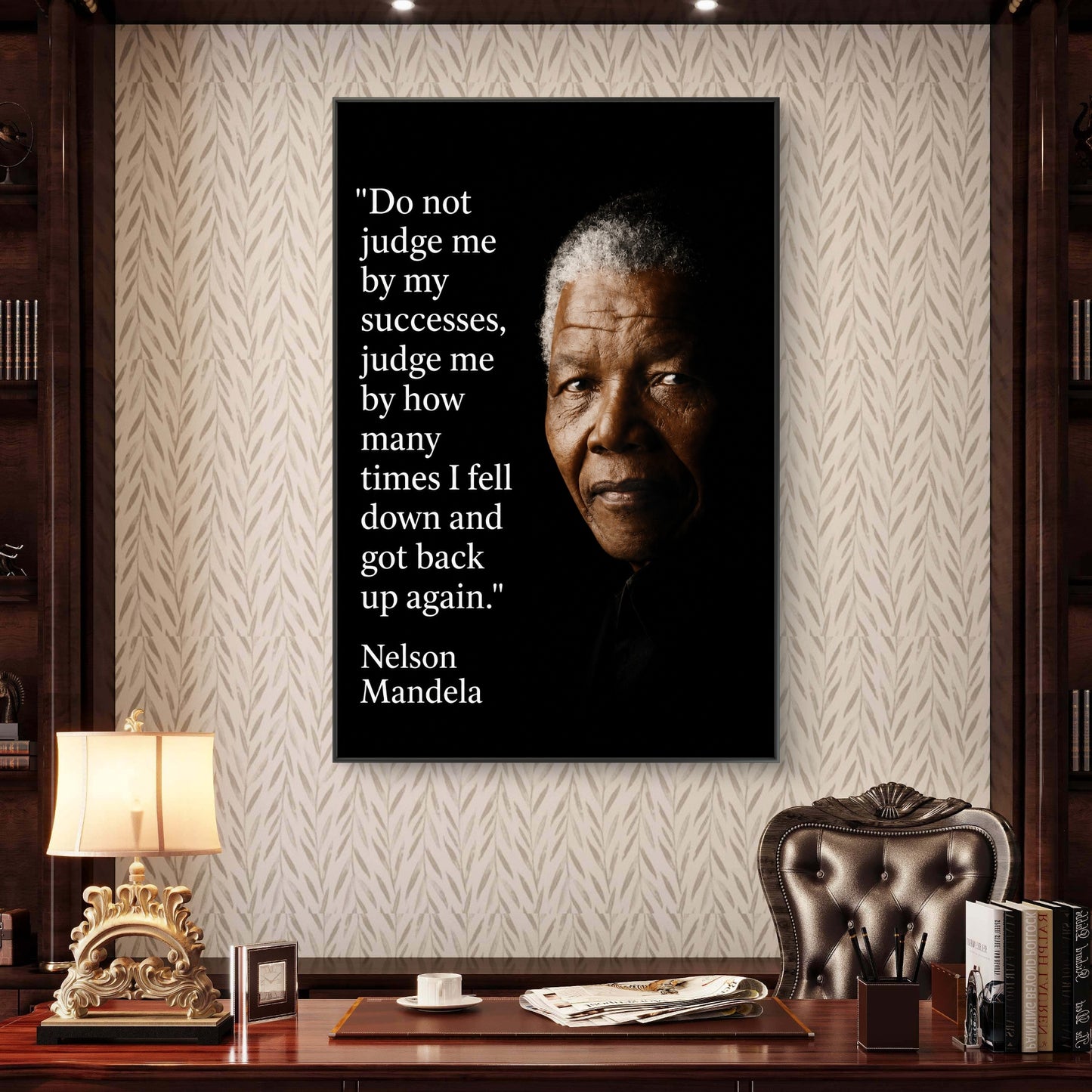 Nelson Mandela Premium Canvas Painting - Buy Online | Decor By Neon
