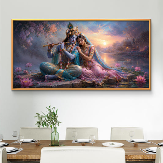 Radha Krishna Premium Canvas Painting - Premium Wall Art | Decor By Neon