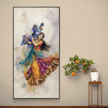 Radha Krishna Premium Canvas Painting