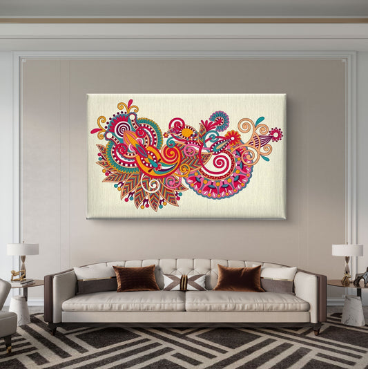 Mystic Mandalika Premium Canvas Wall Painting - Premium Wall Art | Decor By Neon