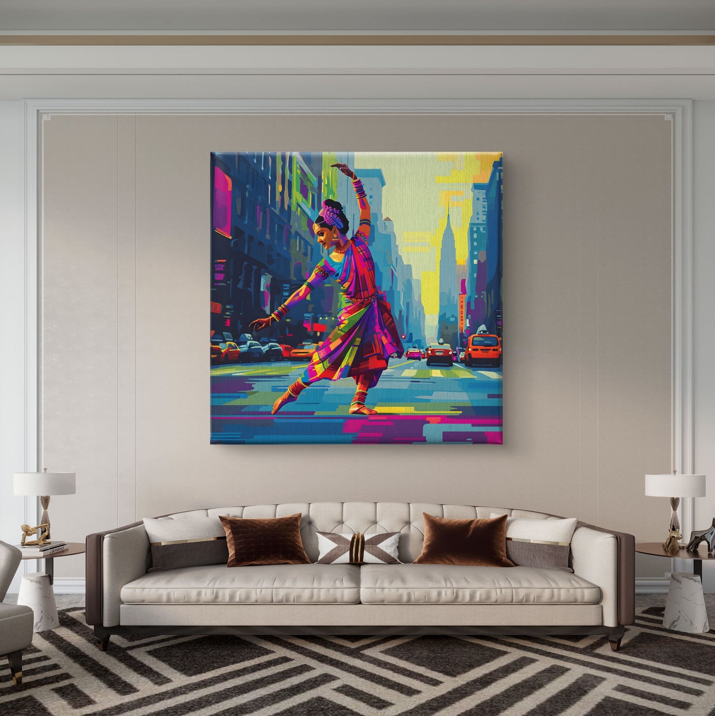 Urban Natyam Premium Canvas Wall Painting - Buy Online | Decor By Neon