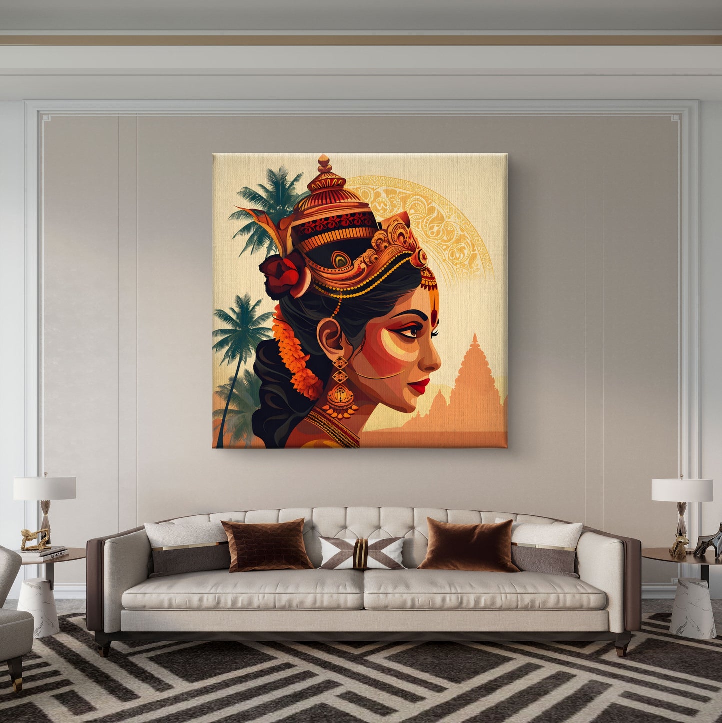 Crown of Heritage Premium Canvas Wall Painting - Buy Online | Decor By Neon