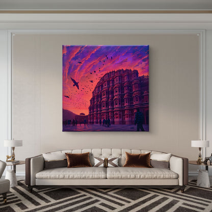 Jaipur Twilight Premium Canvas Wall Painting