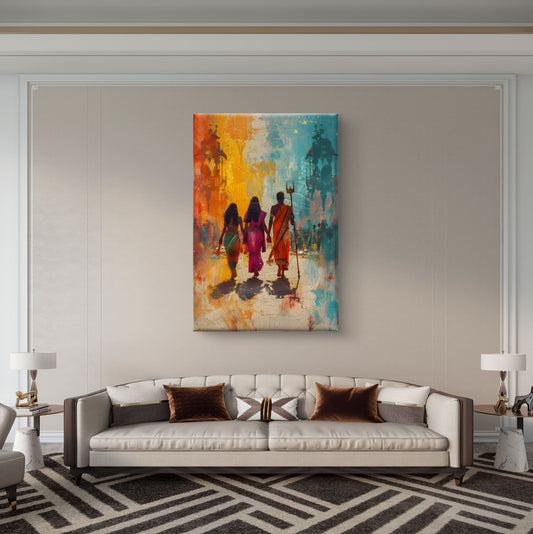 Divine Journey Premium Canvas Wall Painting