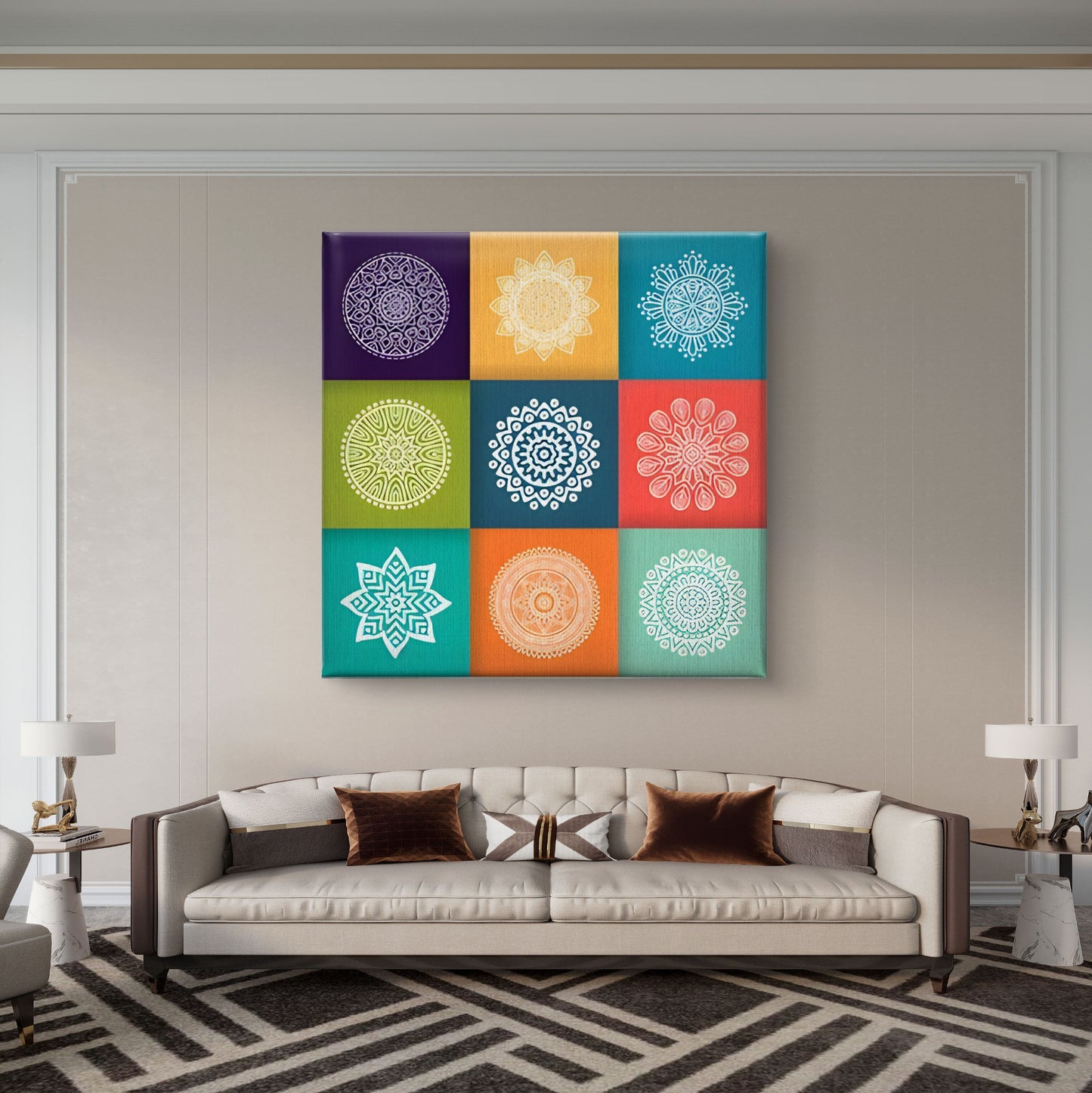 Mandala Harmony Premium Canvas Wall Painting - Buy Online | Decor By Neon