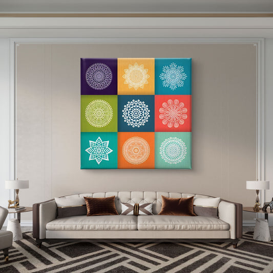 Mandala Harmony Premium Canvas Wall Painting - Premium Wall Art | Decor By Neon