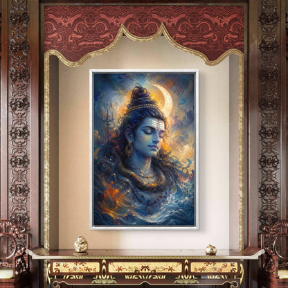 Lord Shiva Premium Canvas Painting