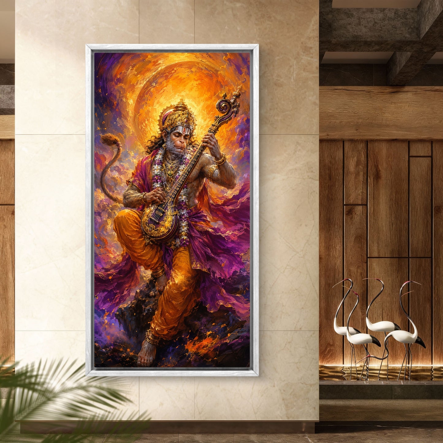 Lord Hanuman Premium Canvas Painting - Buy Online | Decor By Neon