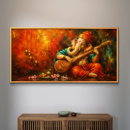 Lord Ganesha Premium Canvas Painting