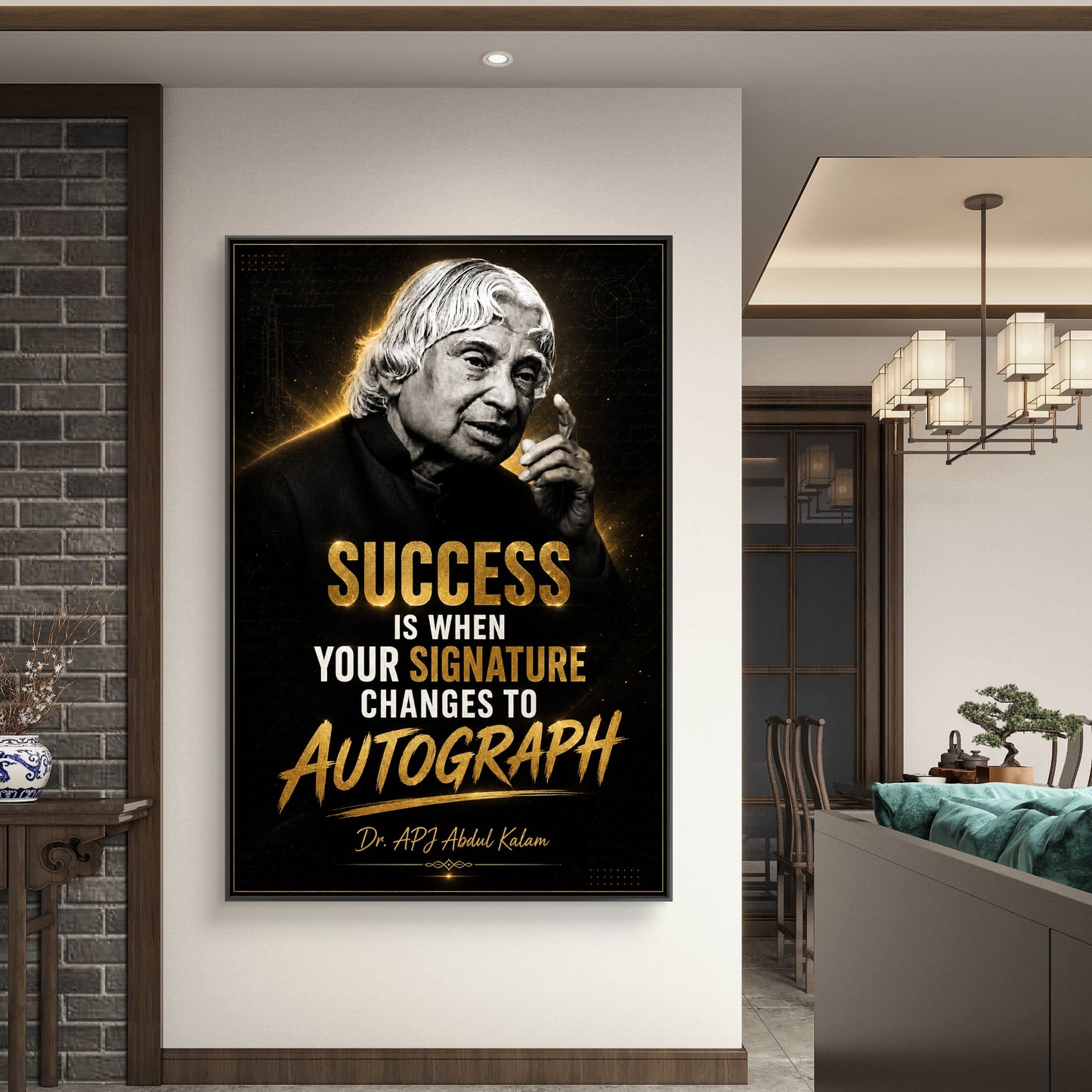 APJ Abdul Kalam Premium Canvas Painting - Buy Online | Decor By Neon
