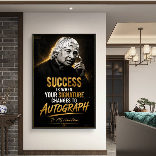 APJ Abdul Kalam Premium Canvas Painting - Canvas Wall Art | Decor By Neon