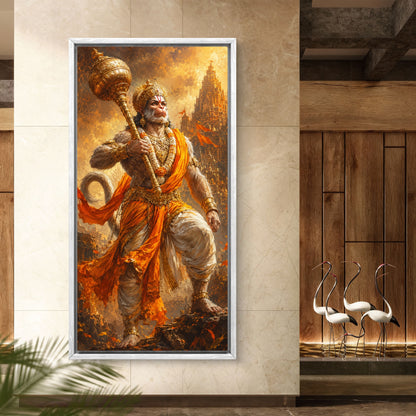 Lord Hanuman Premium Canvas Painting