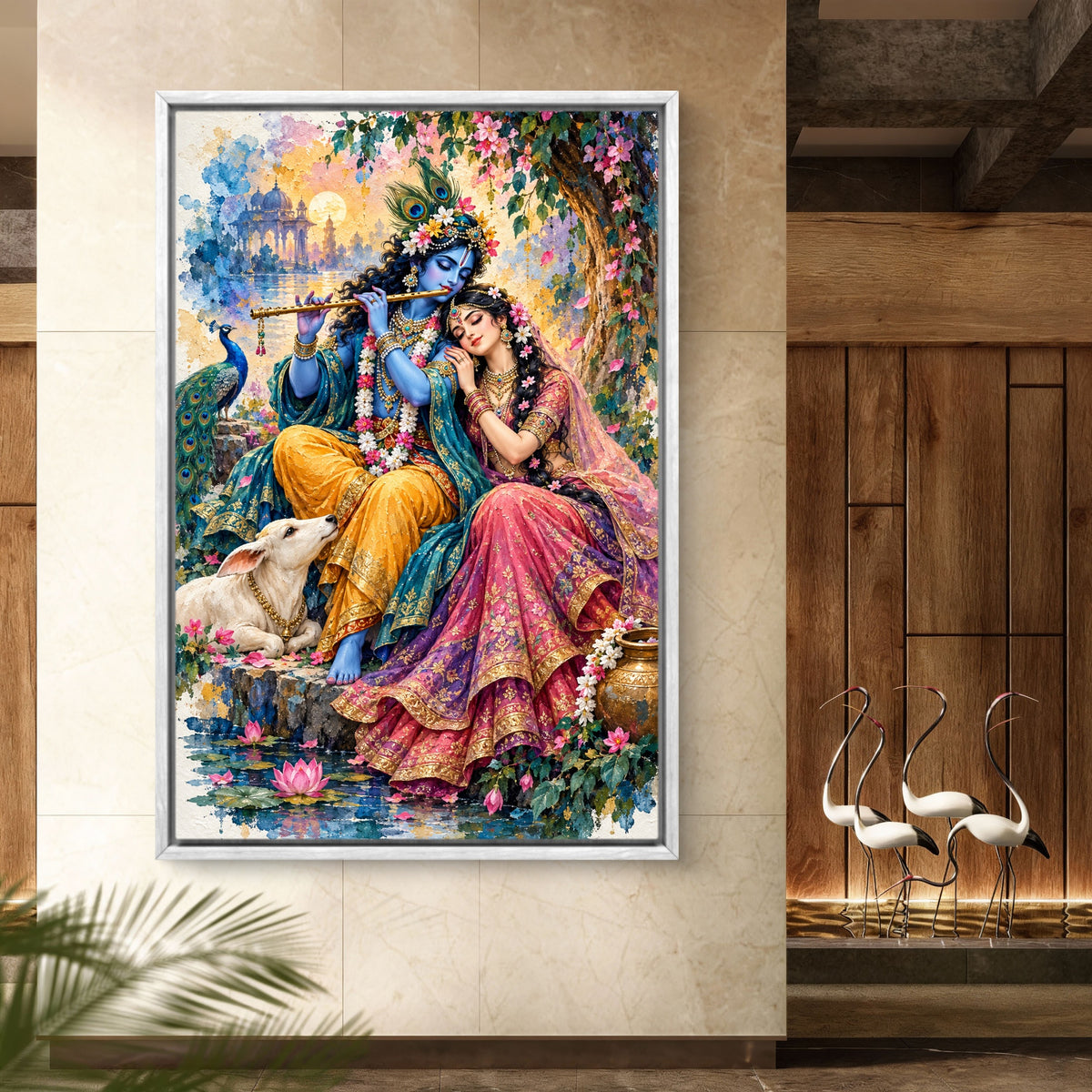 Radha Krishna Premium Canvas Painting - Buy Online | Decor By Neon