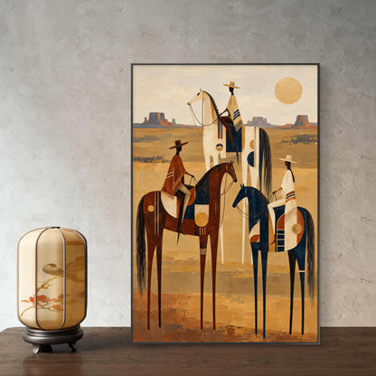 Modern Interiors Portrait Premium Canvas Painting
