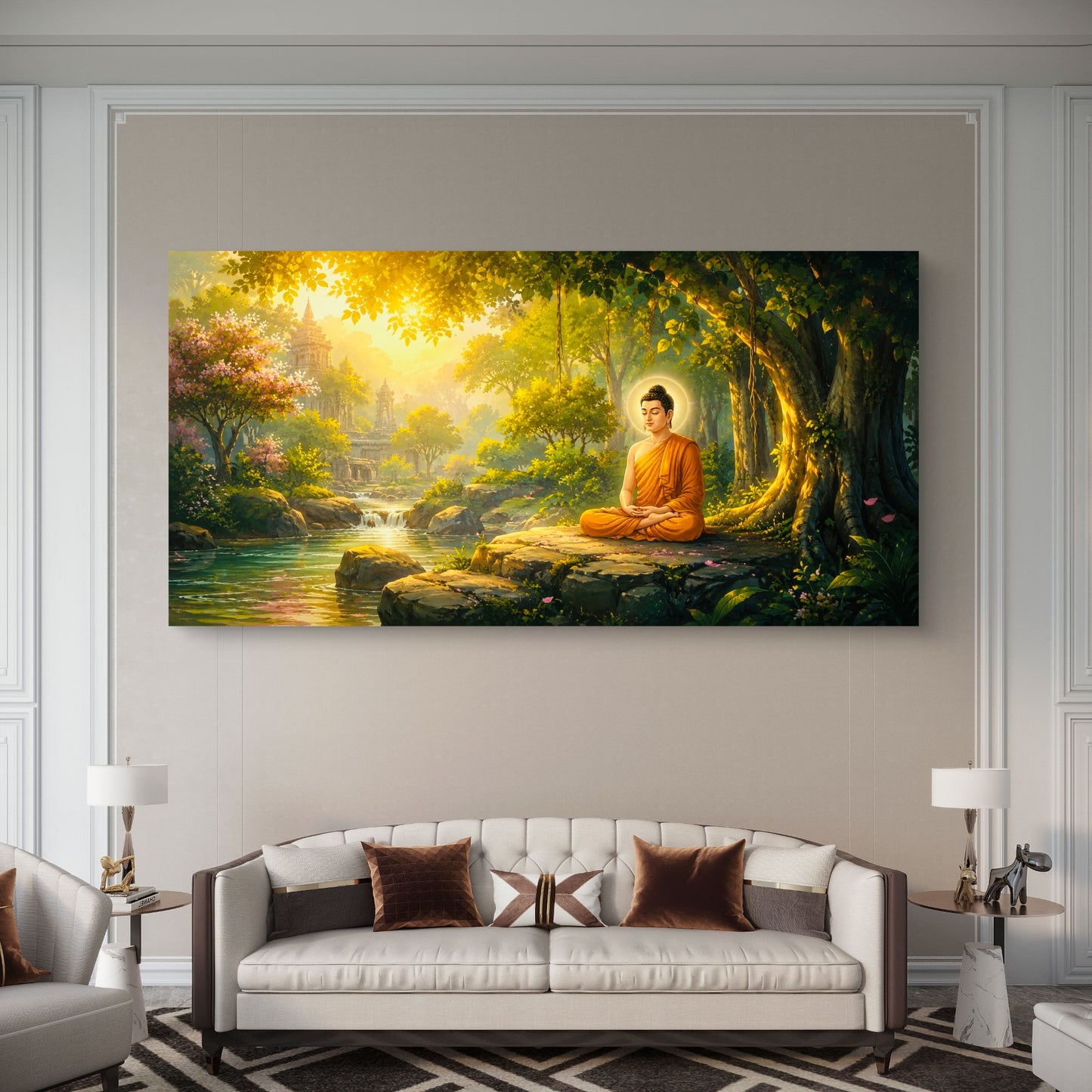 Lord Buddha Premium Canvas Painting - Buy Online | Decor By Neon