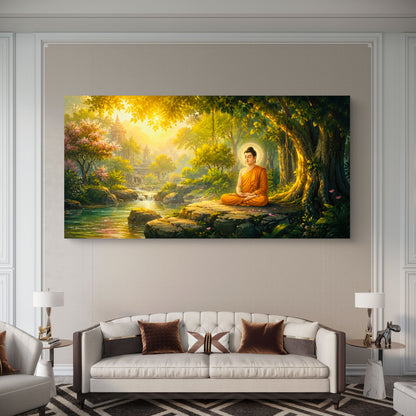 Lord Buddha Premium Canvas Painting