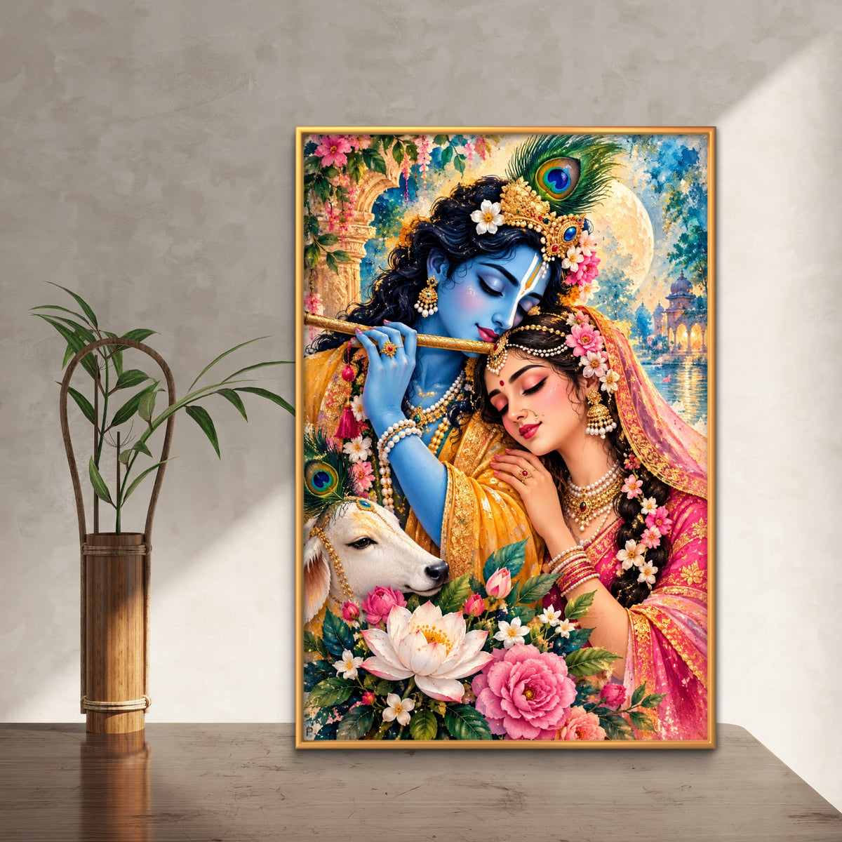 Radha Krishna Premium Canvas Painting - Buy Online | Decor By Neon