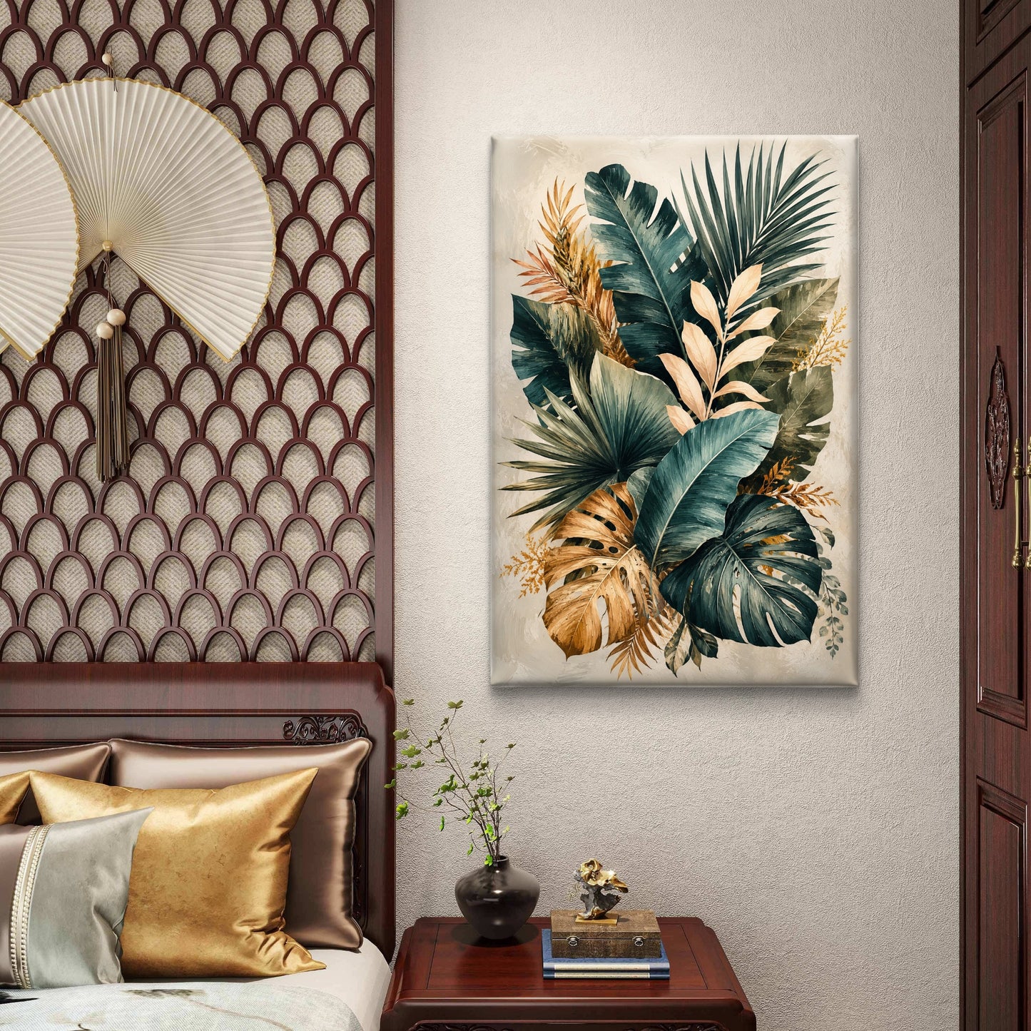 Botanical Luxury Premium Canvas Painting - Buy Online | Decor By Neon