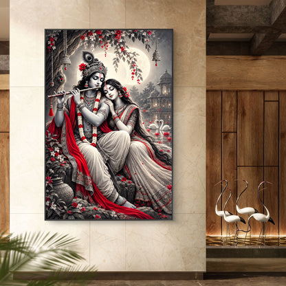 Radha Krishna Premium Canvas Painting
