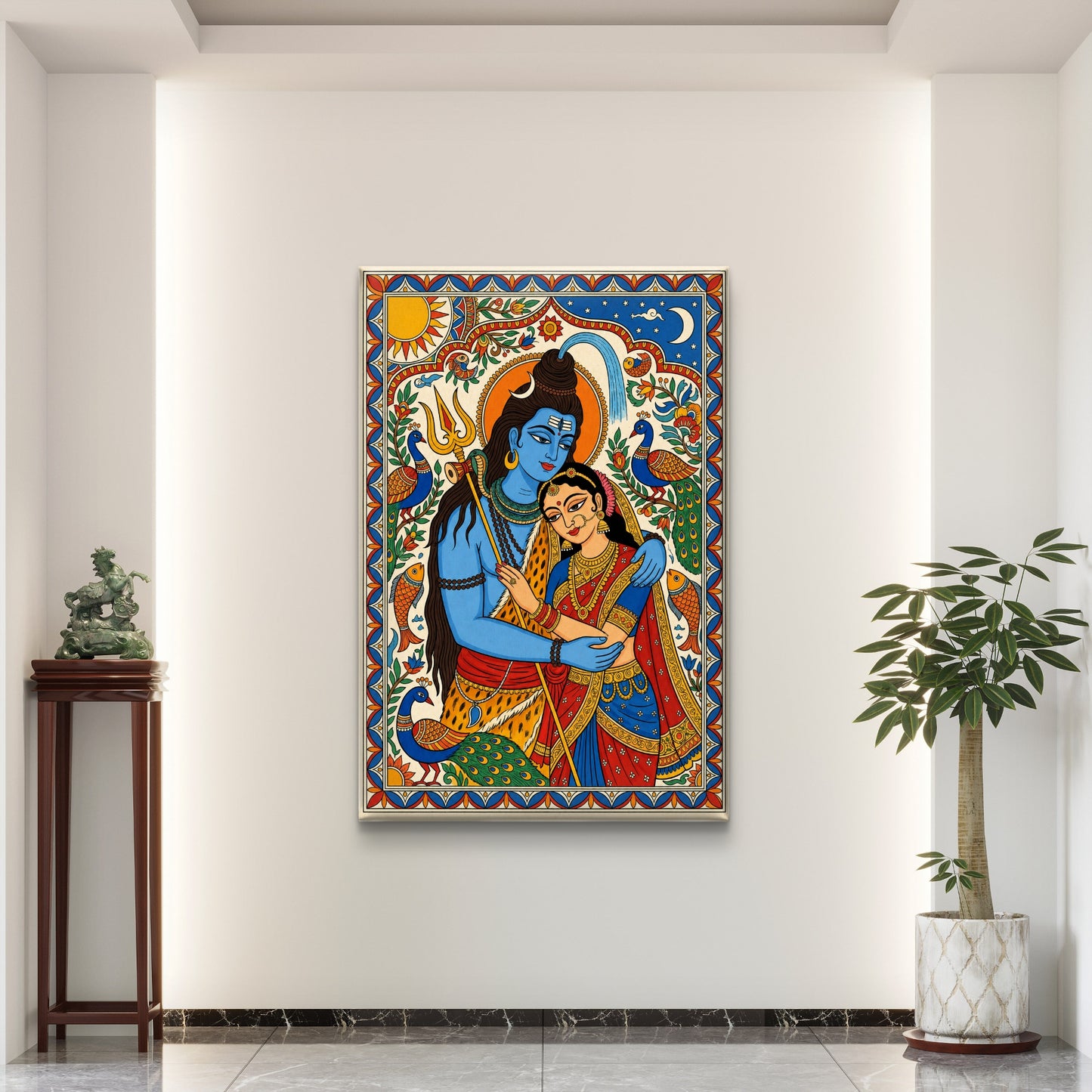 Lord Shiva Premium Canvas Painting - Buy Online | Decor By Neon