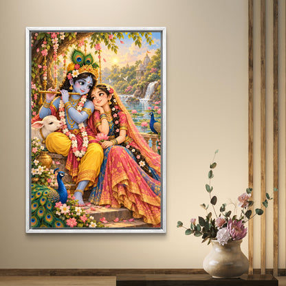 Radha Krishna Premium Canvas Painting