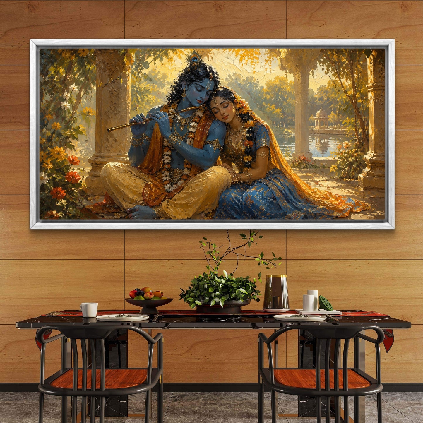 Radha Krishna Premium Canvas Painting - Buy Online | Decor By Neon