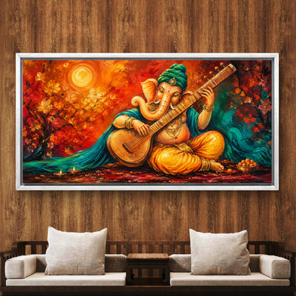 Lord Ganesha Premium Canvas Painting