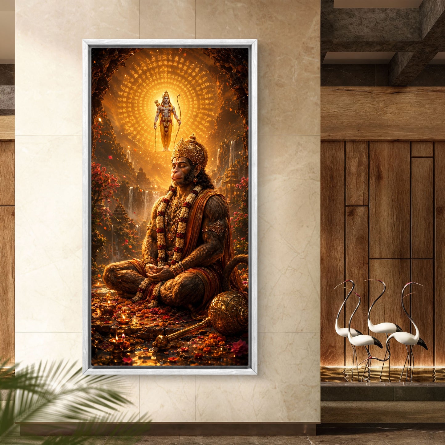 Lord Hanuman Premium Canvas Painting - Buy Online | Decor By Neon