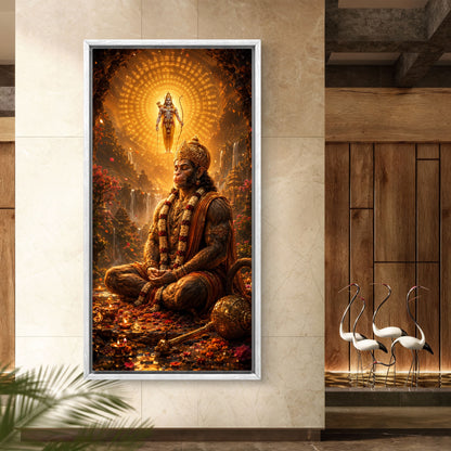 Lord Hanuman Premium Canvas Painting