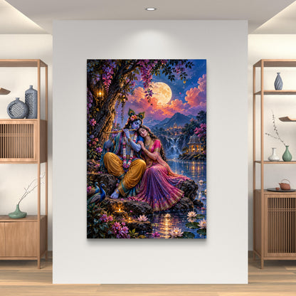 Radha Krishna Premium Canvas Painting