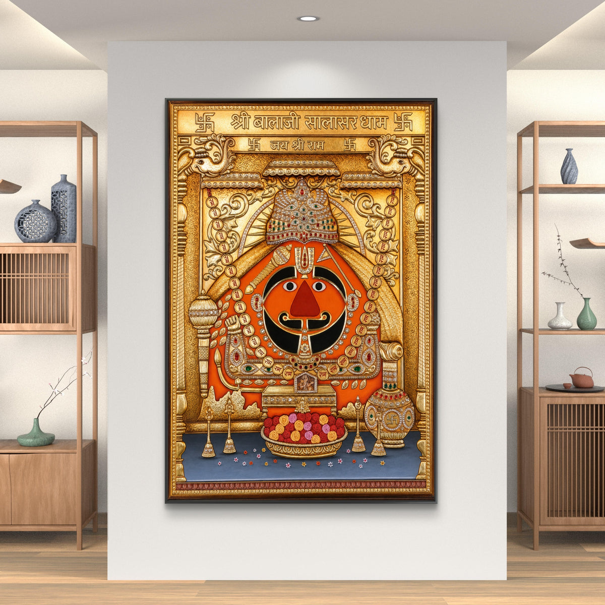 Shri Salasar Balaji Premium Canvas Painting - Buy Online | Decor By Neon