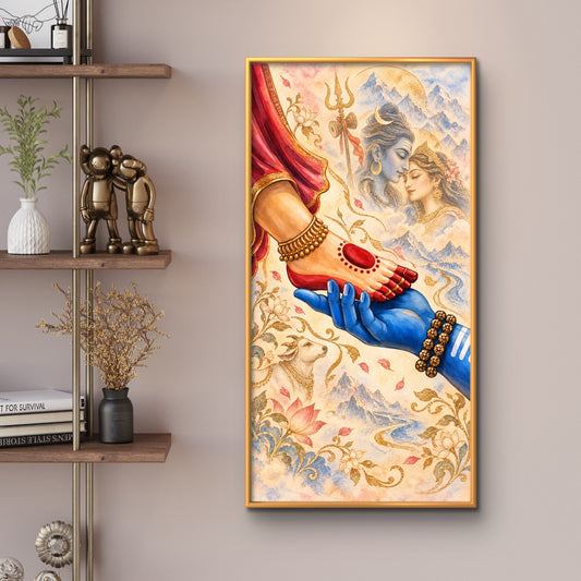 Lord Shiva Premium Canvas Painting - Premium Wall Art | Decor By Neon