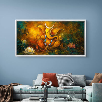 Lord Ganesha Premium Canvas Painting