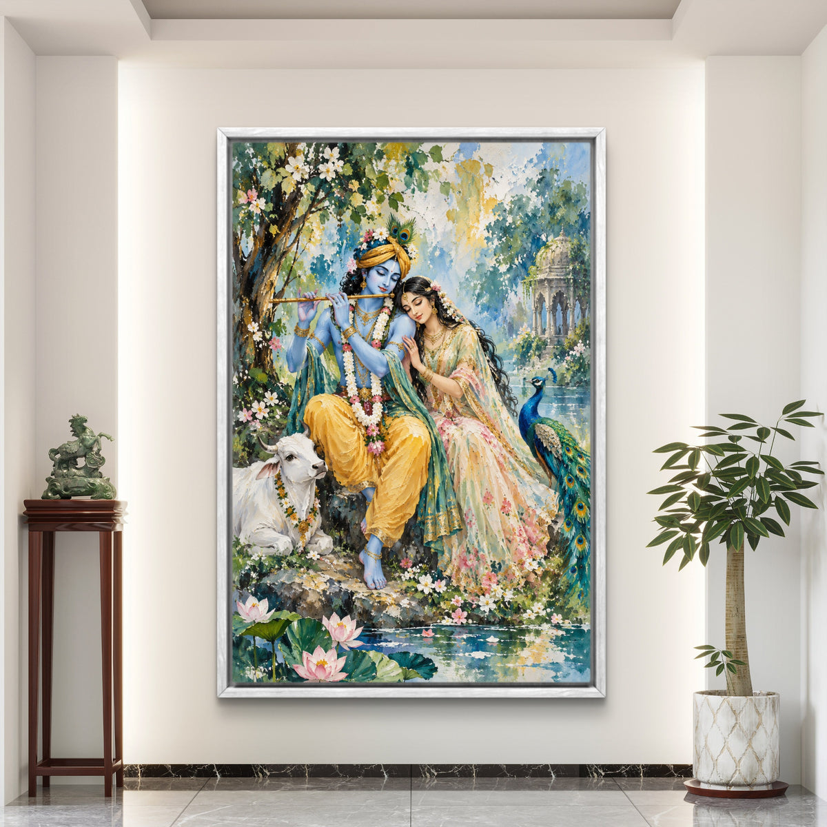 Radha Krishna Premium Canvas Painting - Buy Online | Decor By Neon