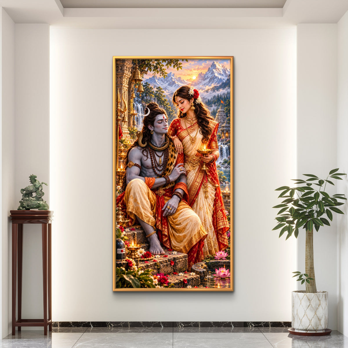 Lord Shiva Premium Canvas Painting - Buy Online | Decor By Neon