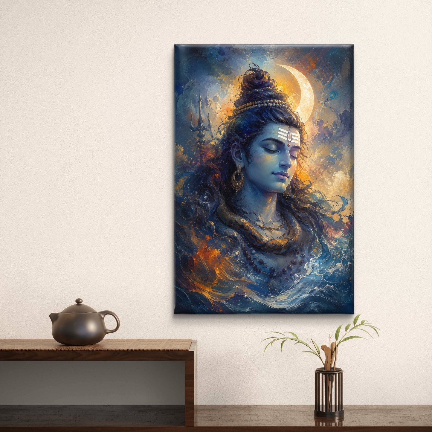 Lord Shiva Premium Canvas Painting - Buy Online | Decor By Neon