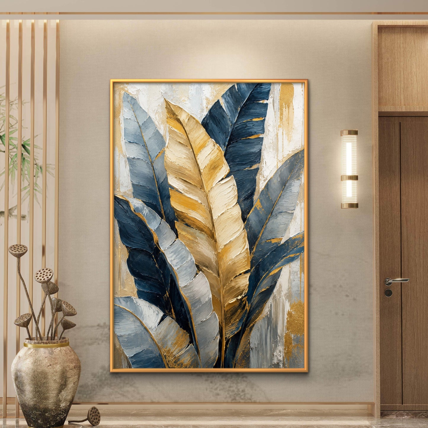 Botanical Luxury Premium Canvas Painting - Buy Online | Decor By Neon