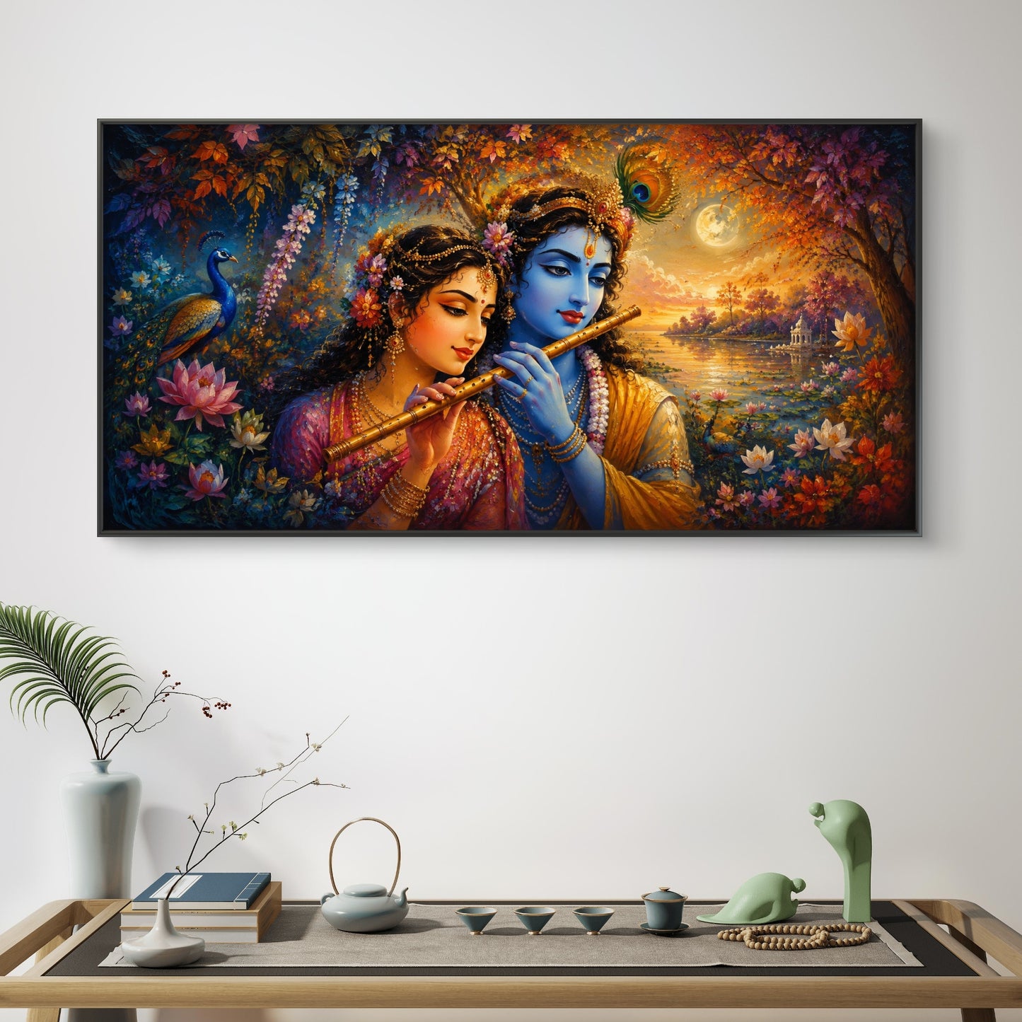 Radha Krishna Premium Canvas Painting - Buy Online | Decor By Neon