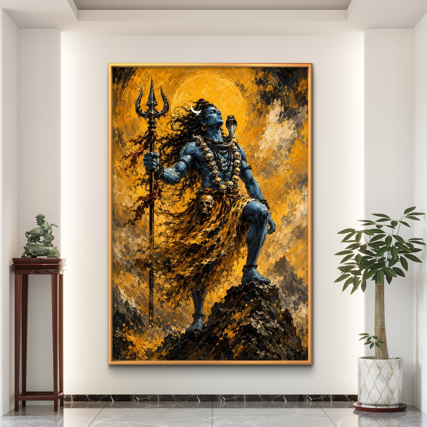 Lord Shiva Premium Canvas Painting - Buy Online | Decor By Neon