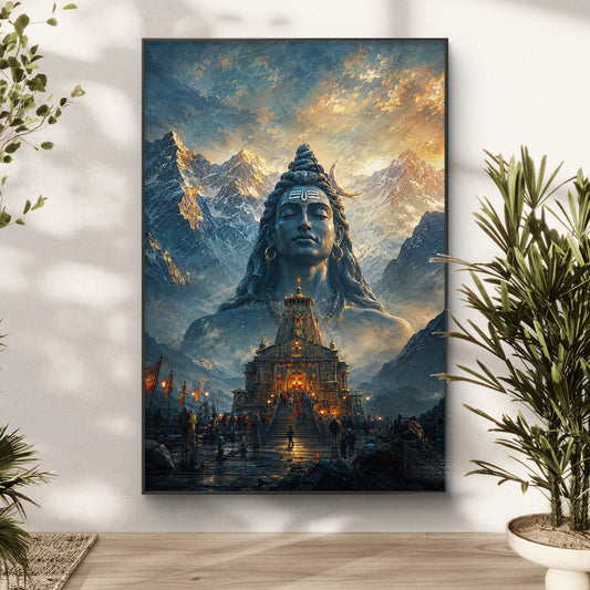 Lord Shiva Premium Canvas Painting - Canvas Wall Art | Decor By Neon