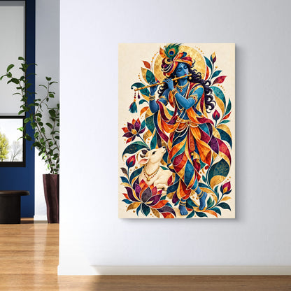 Lord Krishna Premium Canvas Painting