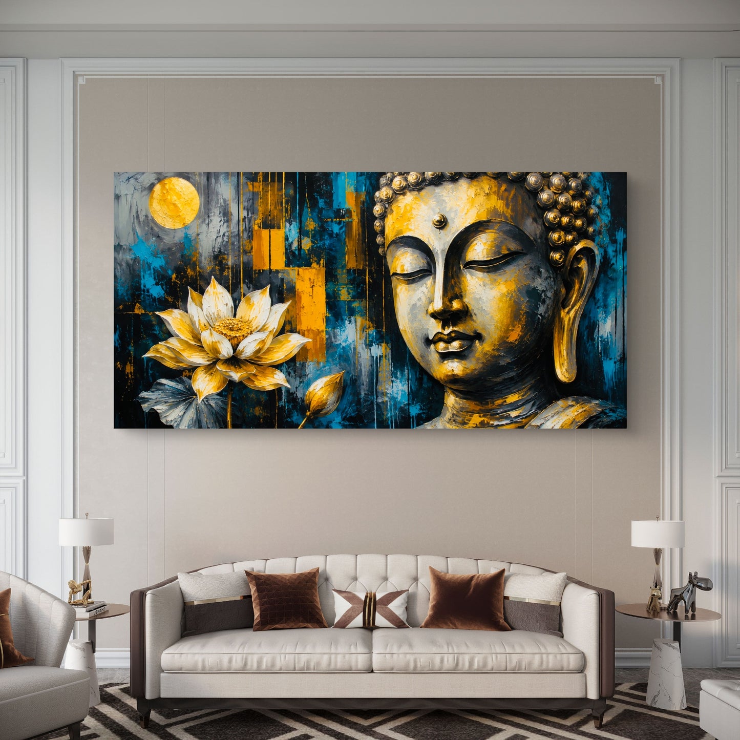 Lord Buddha Premium Canvas Painting - Buy Online | Decor By Neon