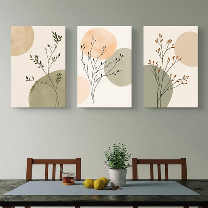 Set of 3 Abstract Art Premium Canvas Painting