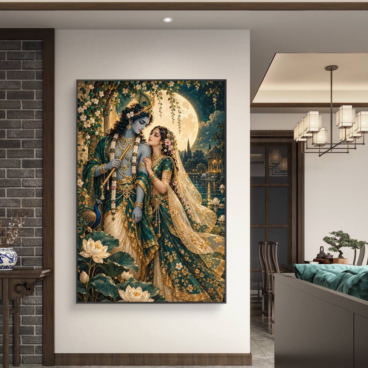 Radha Krishna Premium Canvas Painting - Buy Online | Decor By Neon