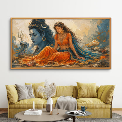 Lord Shiva Premium Canvas Painting
